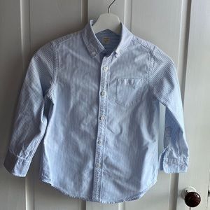 CREWCUTS Boy oxford stripe shirt size 6/7 NWOT